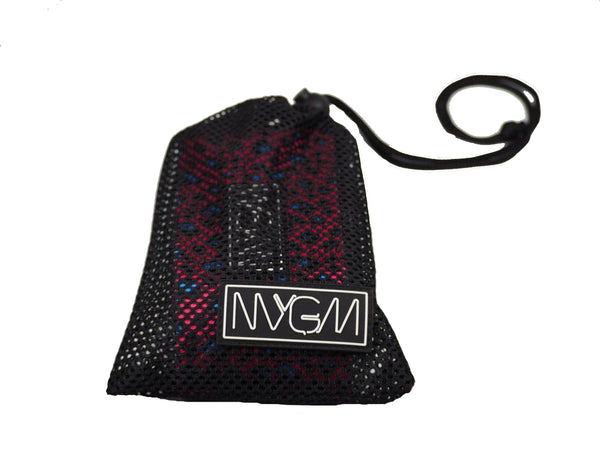 Light Resistance Hip Band - Red & Blue Leopard Print.