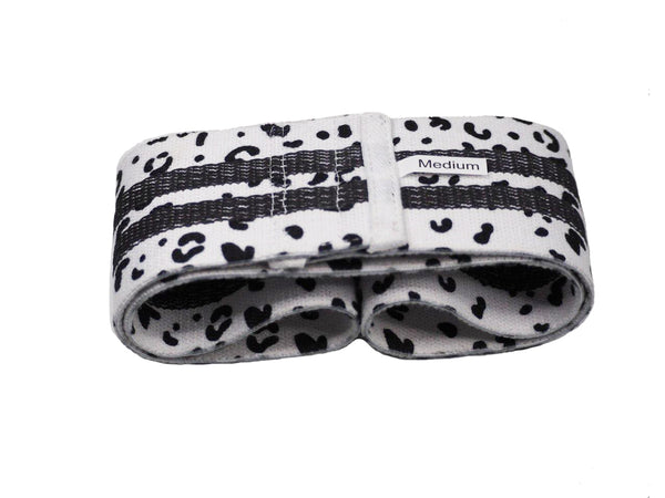 Medium Resistance Hip Band - Black & White.
